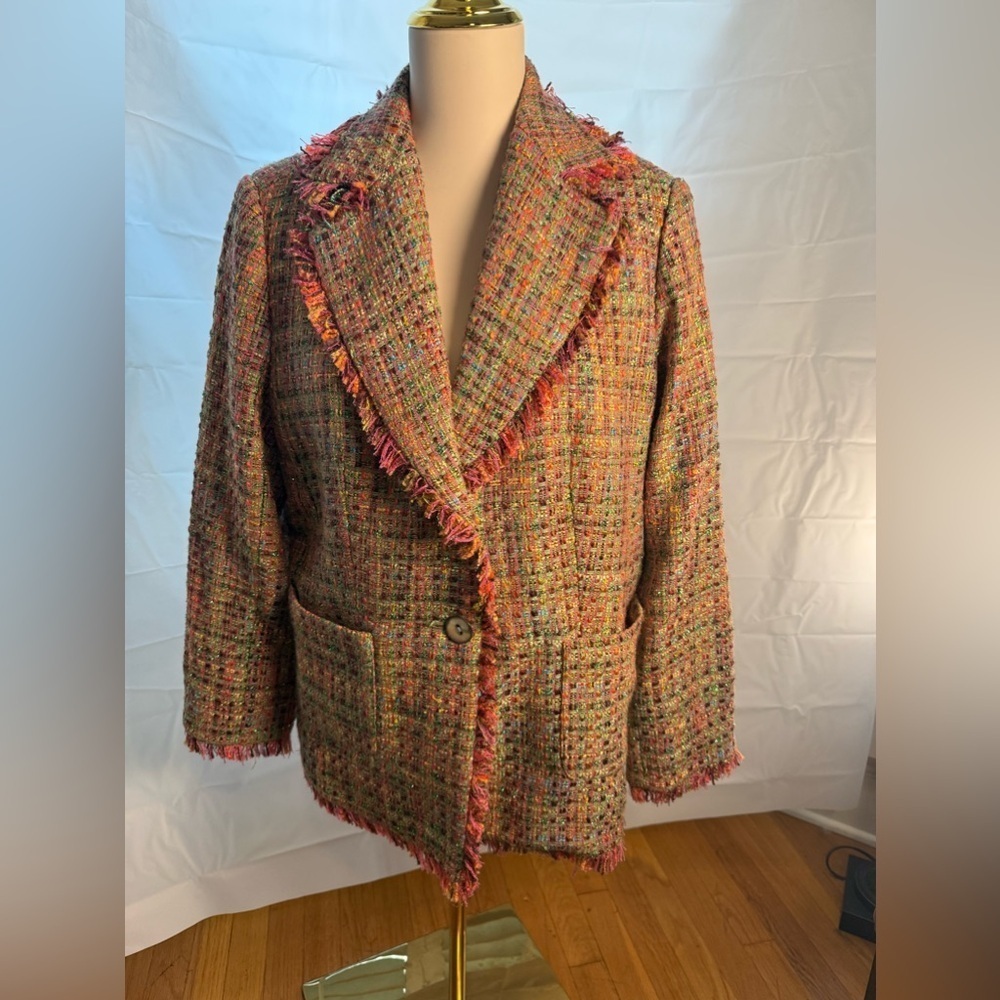 Denim 24/7 Multicolor Tweed Women's Jacket 12W